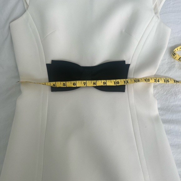 Kate Spade White Dress with Black Bow - Picture 13 of 14